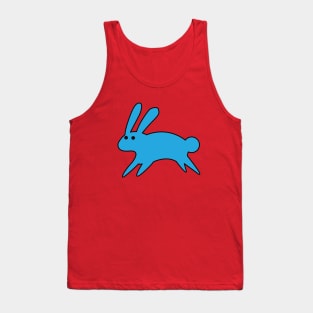 Running Little Blue Bunny Tank Top